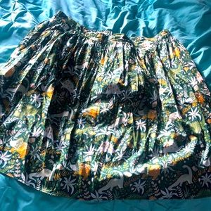 ModCloth dinosaur print skirt